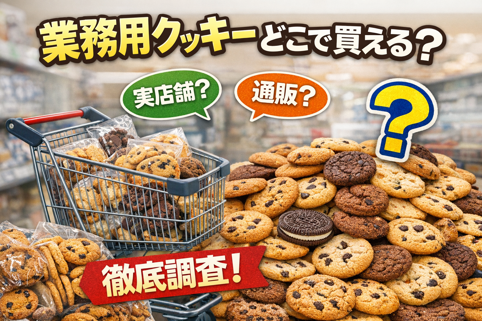 業務用クッキーどこで買える？通販・実店舗を調査してわかったこと