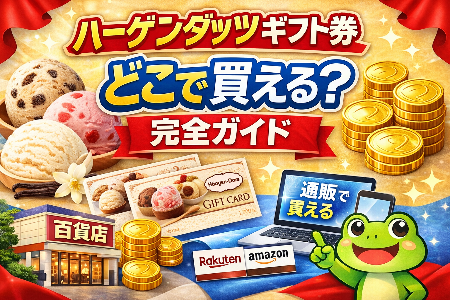 ハーゲンダッツギフト券はどこで買える?販売店・コンビニ・通販を完全解説【2026年最新】