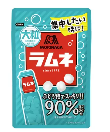  森永 大粒ラムネ｜持続力＋満足感タイプ