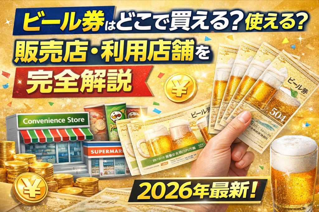 ビール券はどこで買える？使える？販売店・利用店舗を完全解説【2026年最新】
